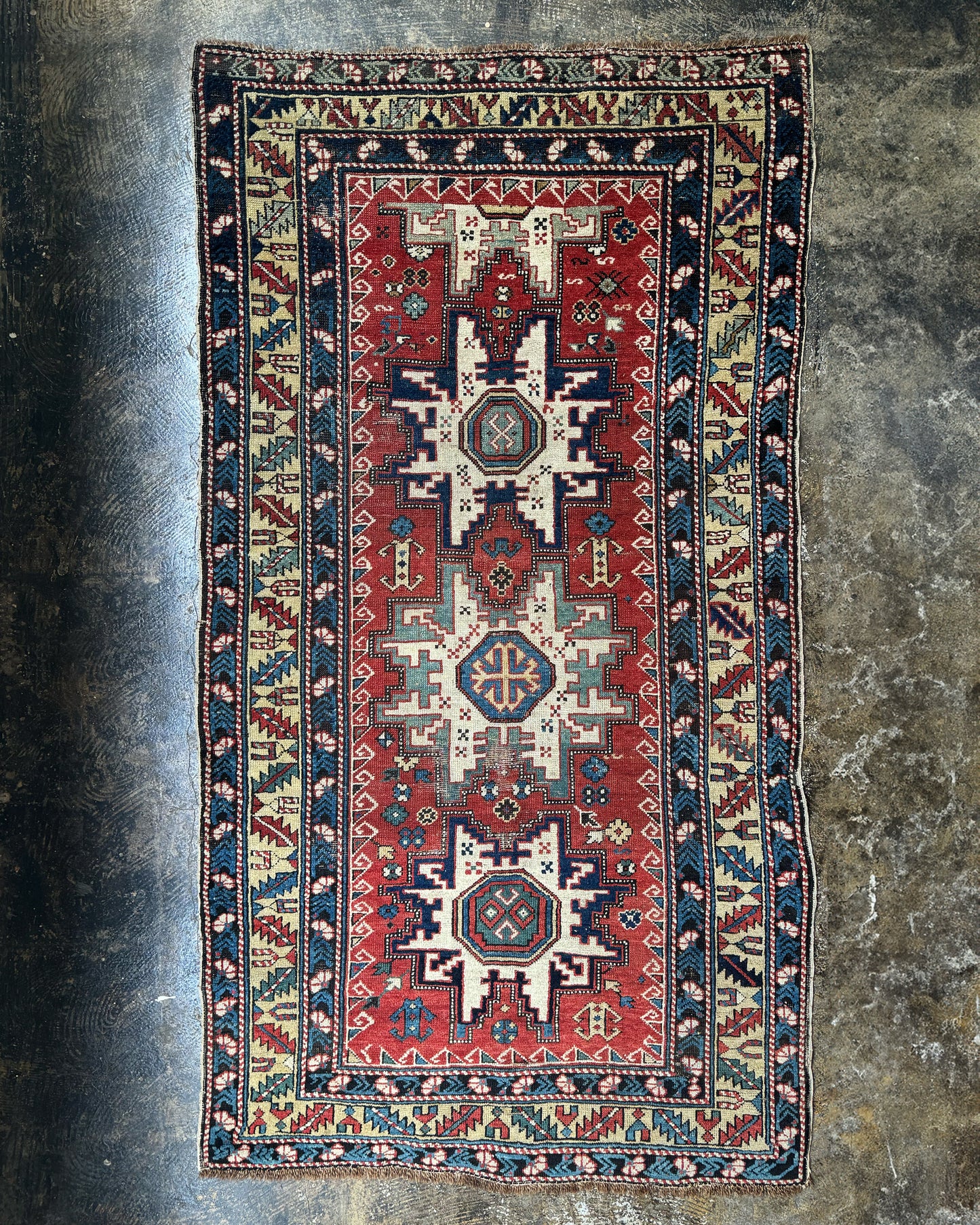 Antique Caucasian Rug