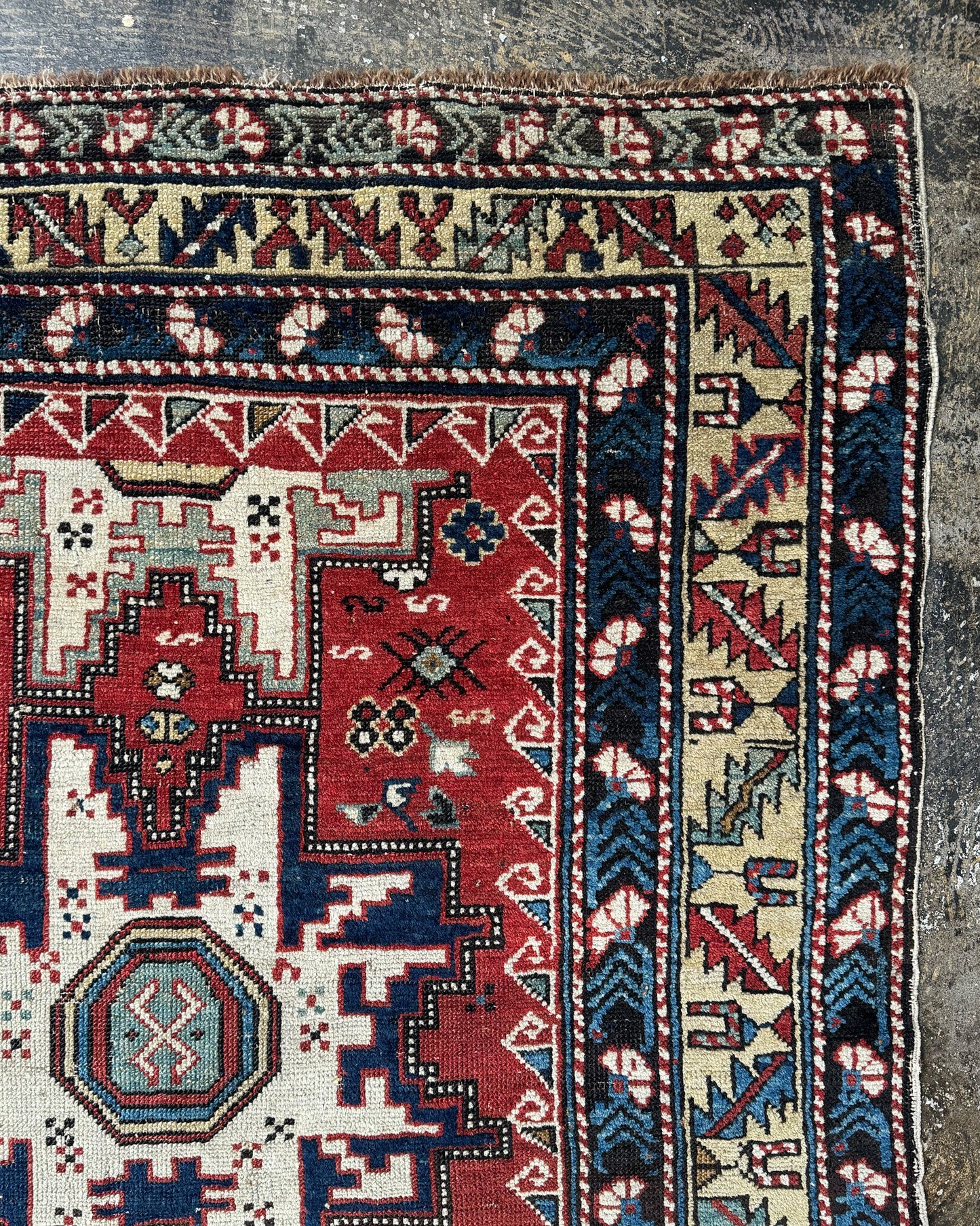 Antique Caucasian Rug