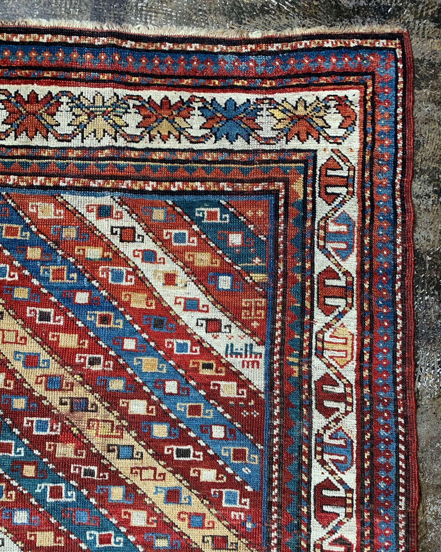 Antique Caucasian Rug