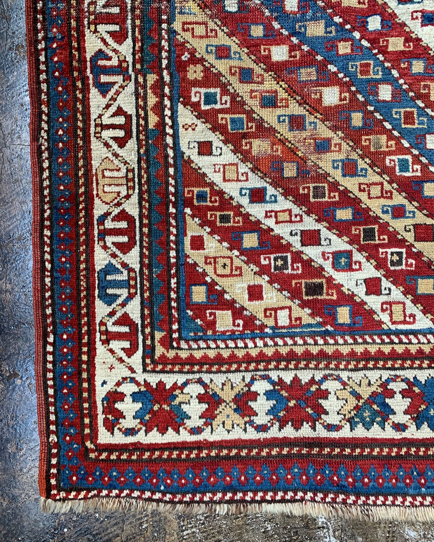 Antique Caucasian Rug