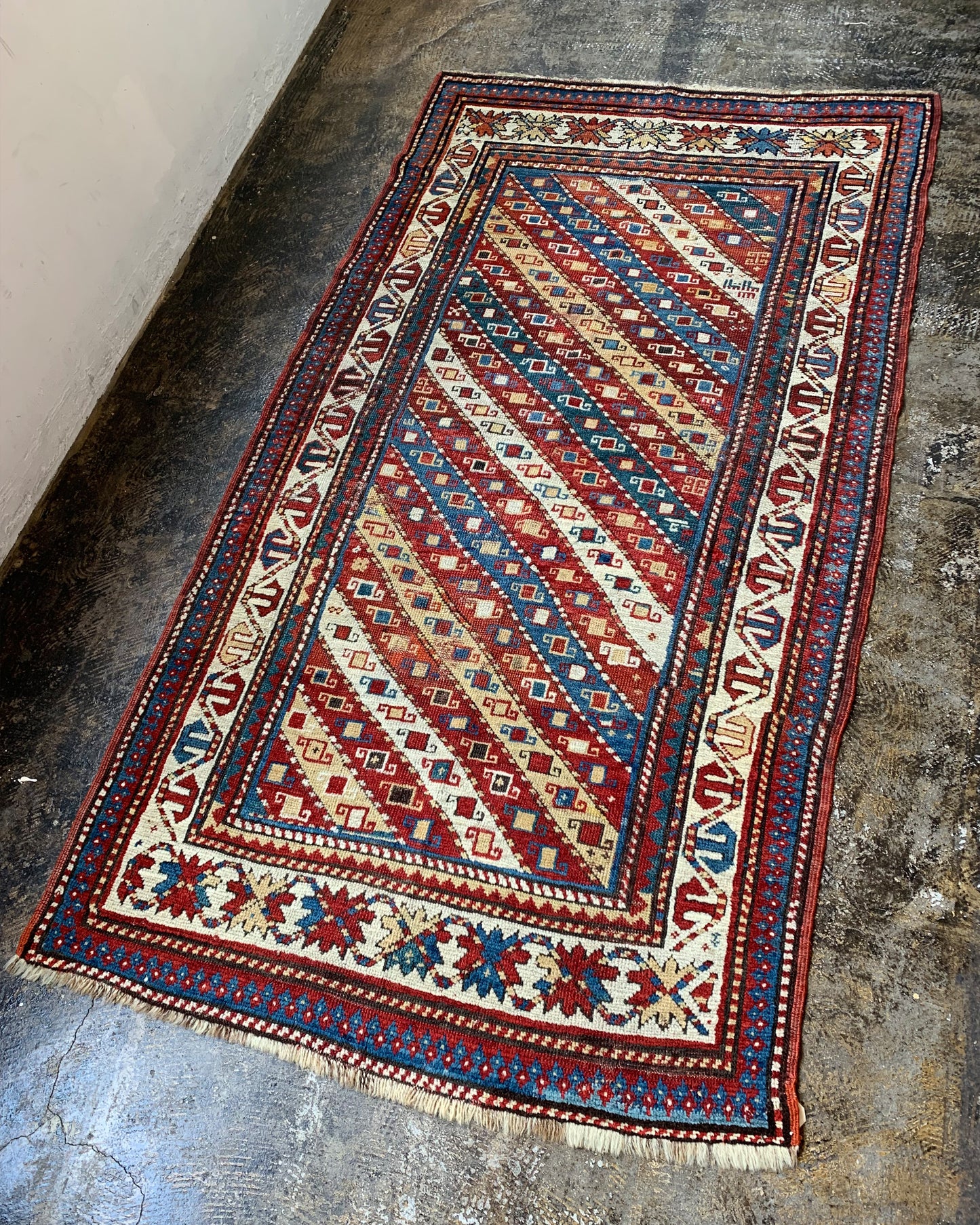 Antique Caucasian Rug