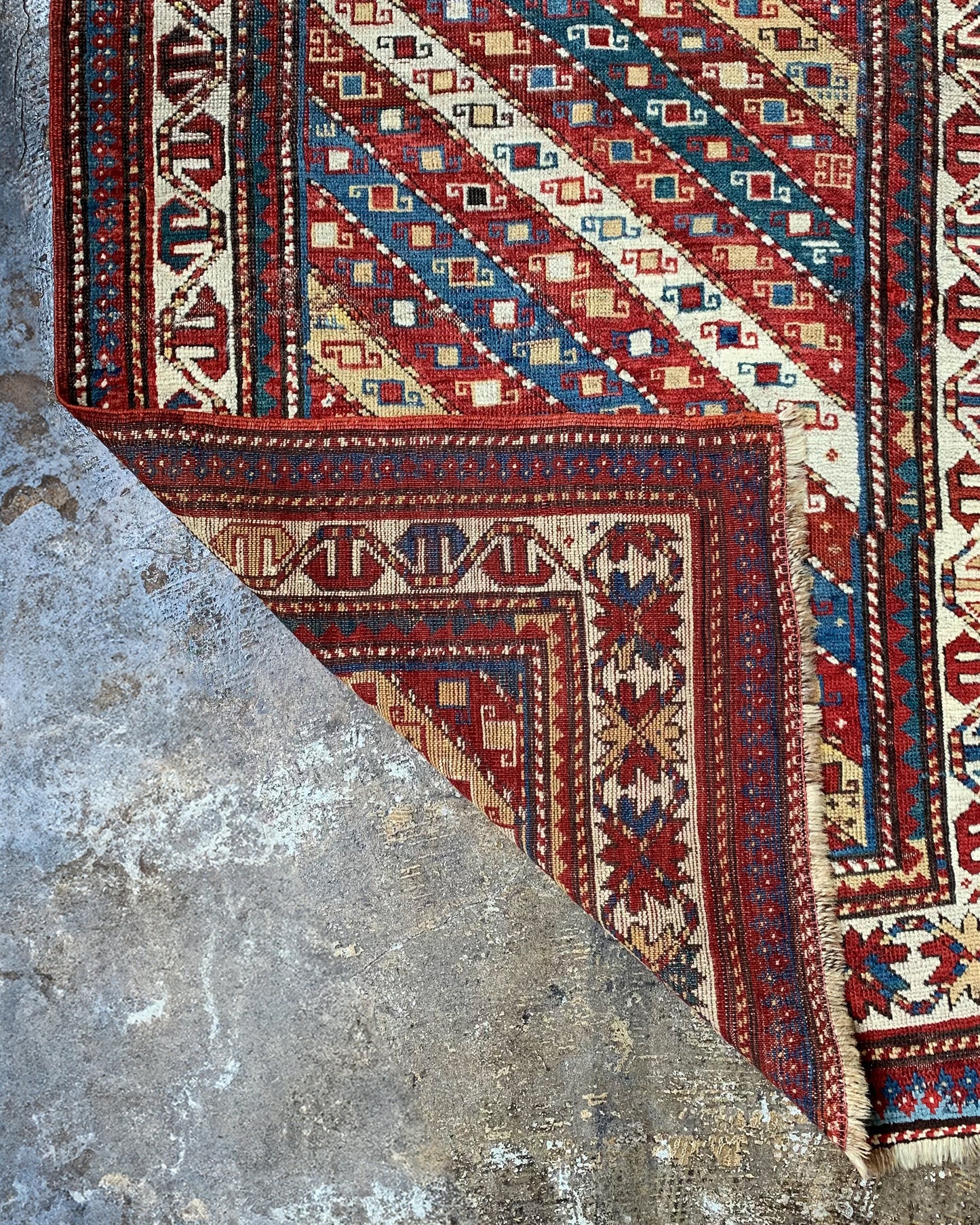 Antique Caucasian Rug