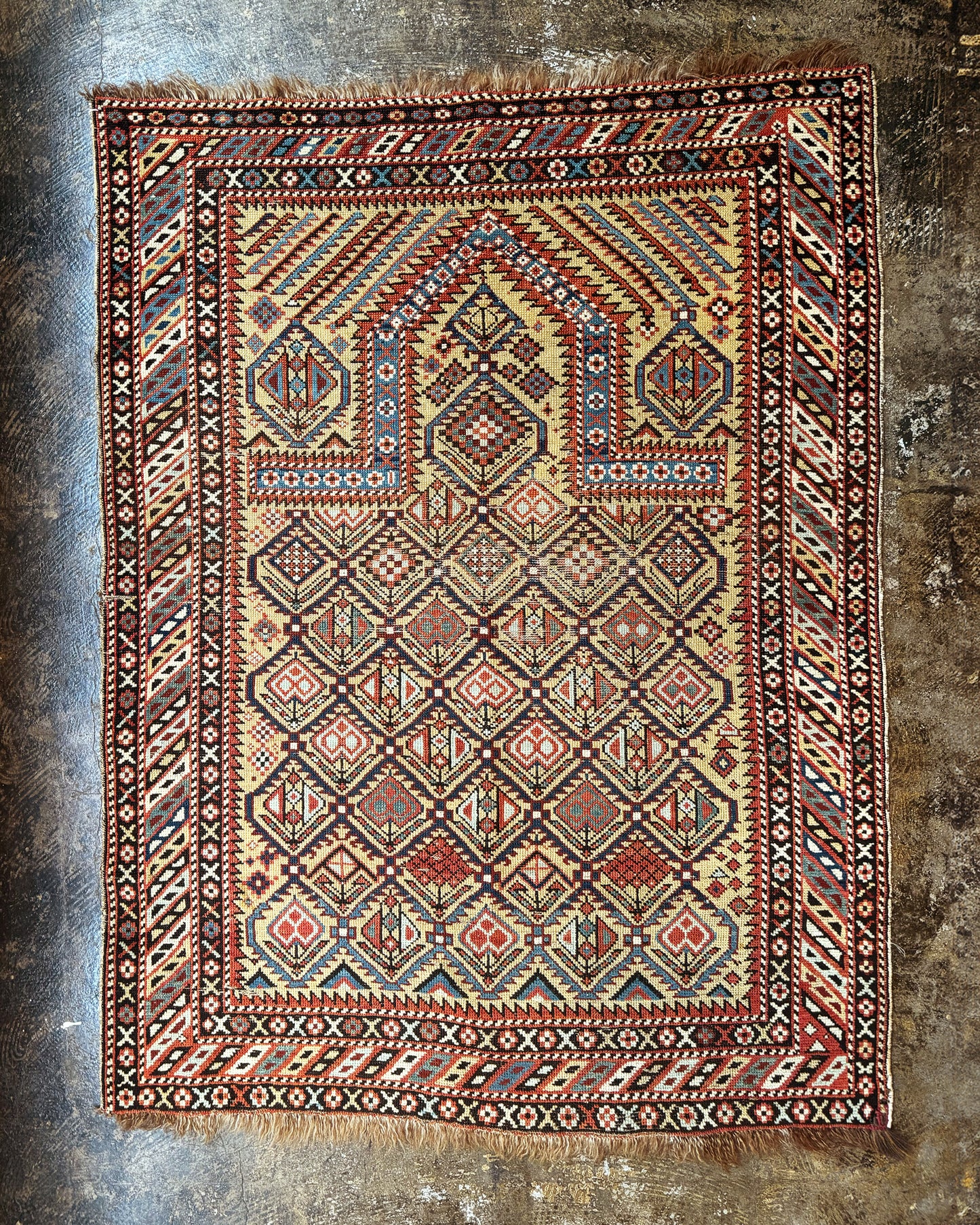 Antique Caucasian Rug