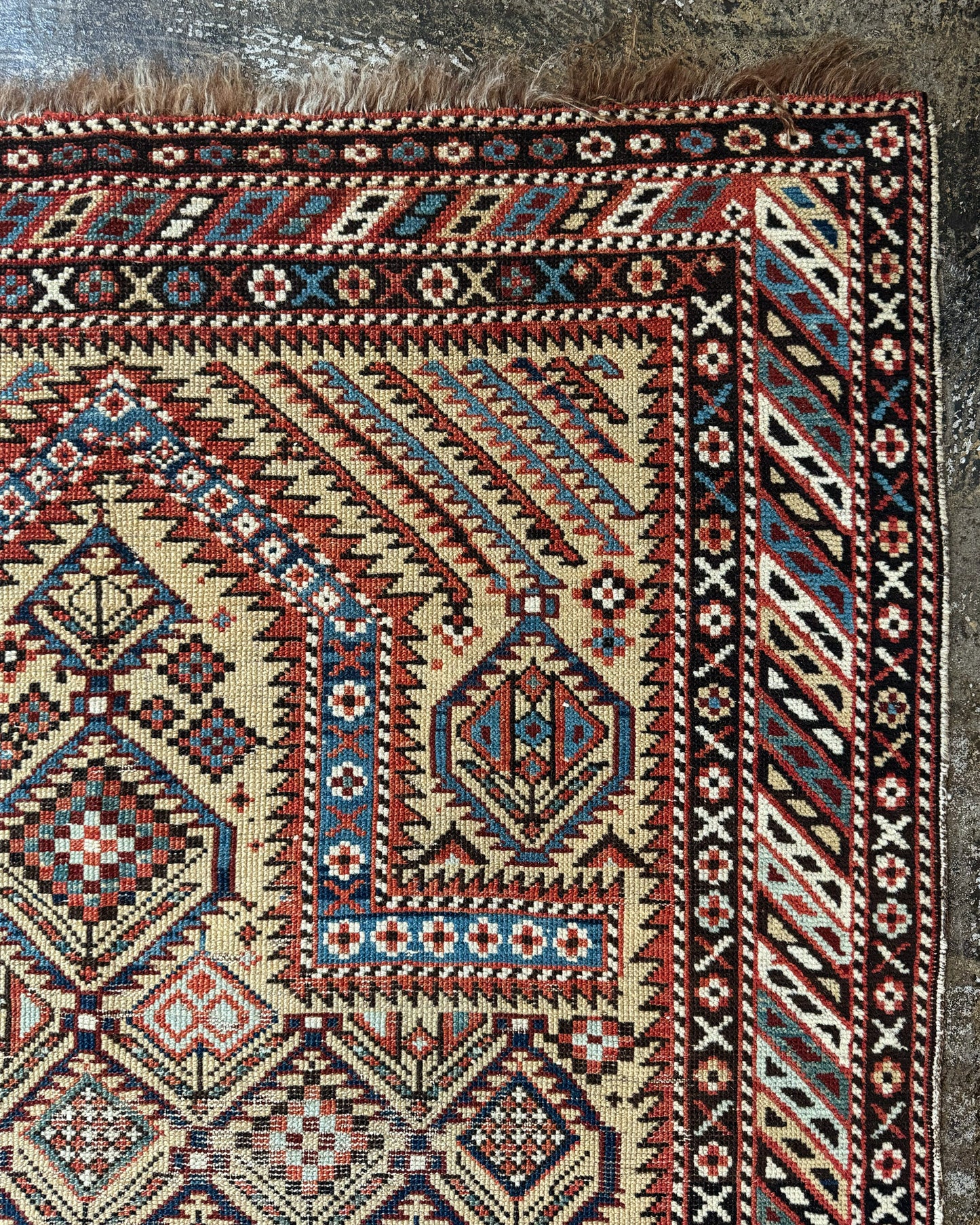 Antique Caucasian Rug