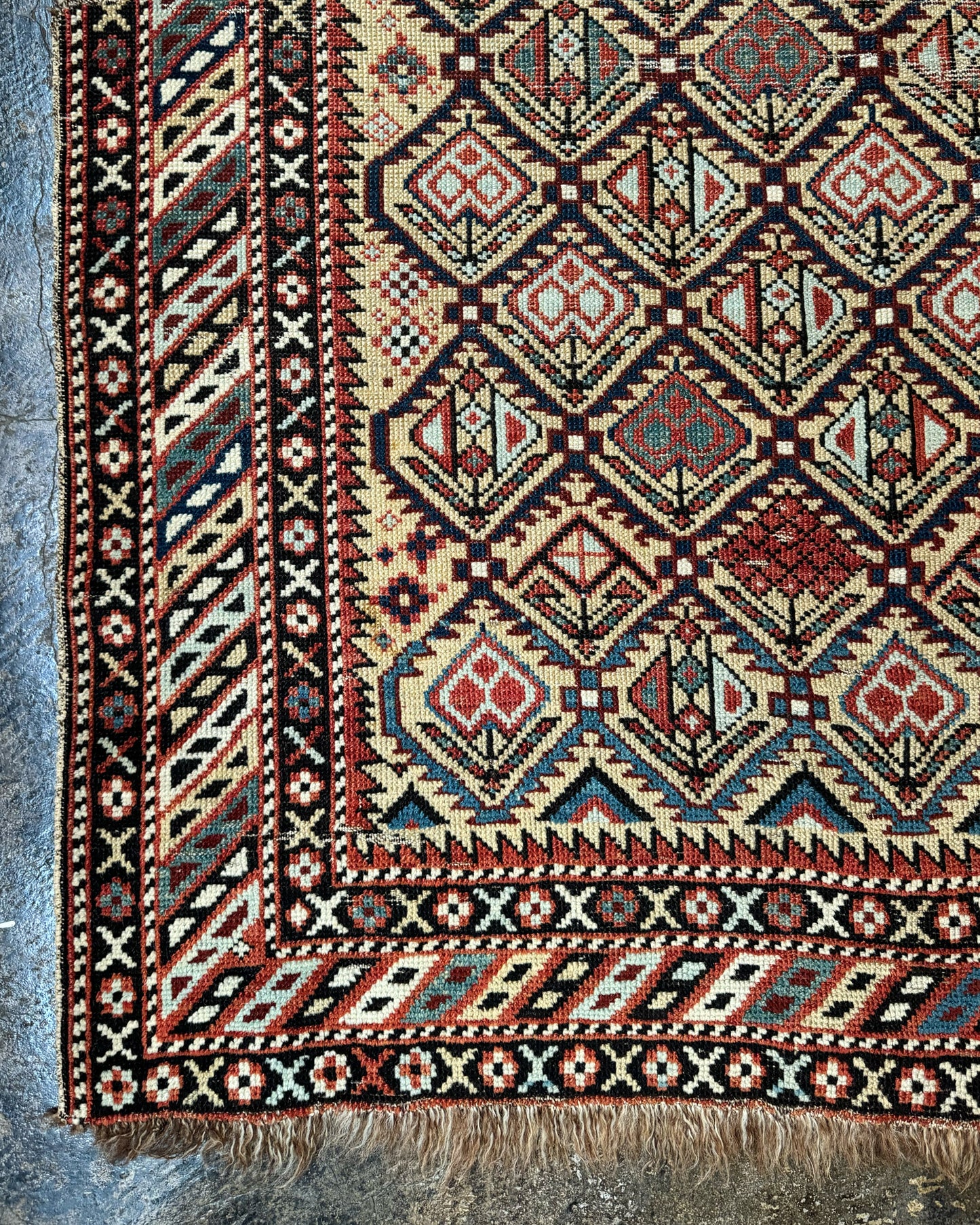 Antique Caucasian Rug