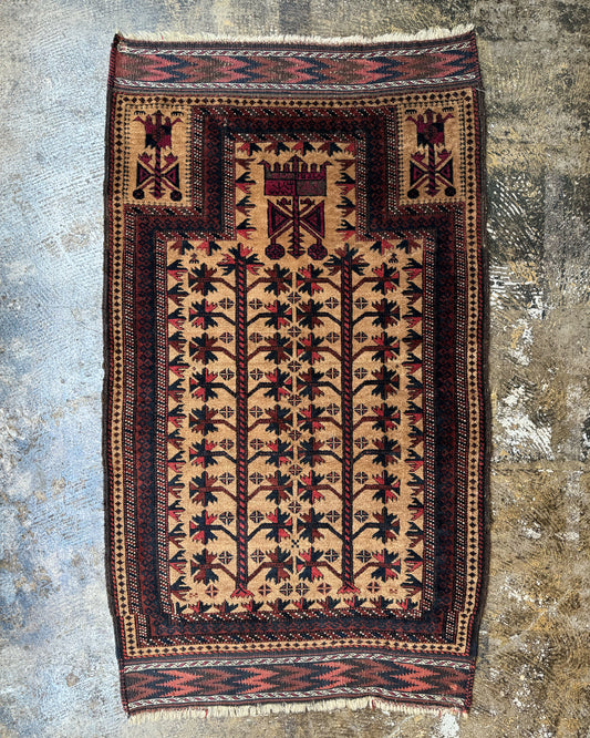 Antique Baluch Prayer Rug