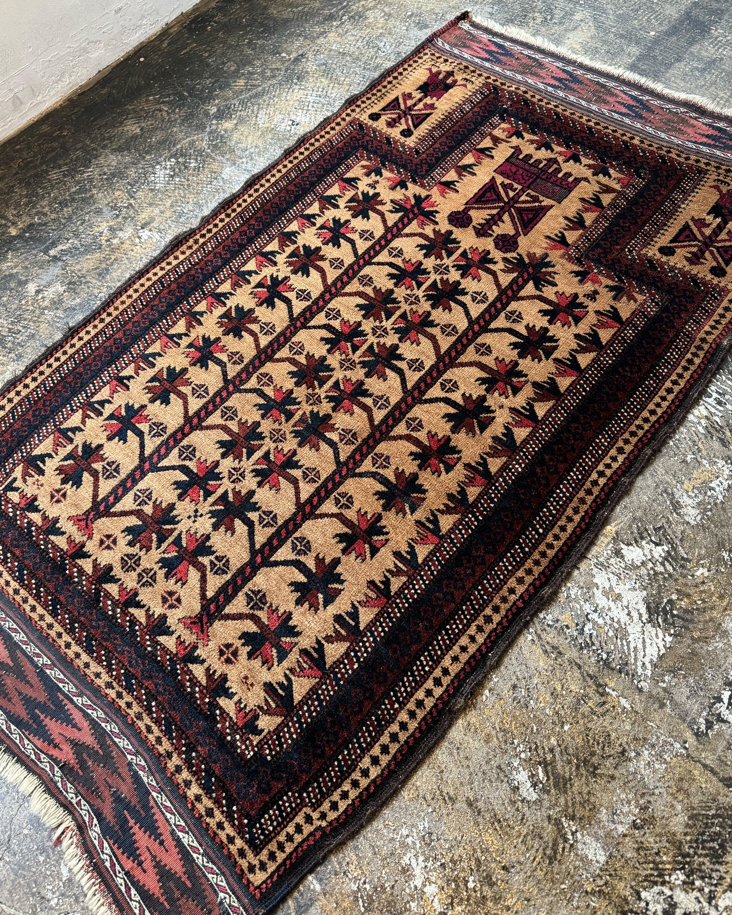 Antique Baluch Prayer Rug