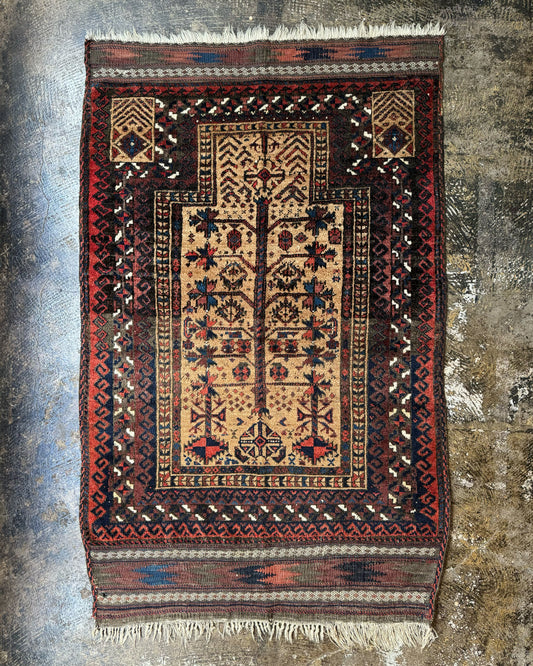 Antique Baluch Prayer Rug