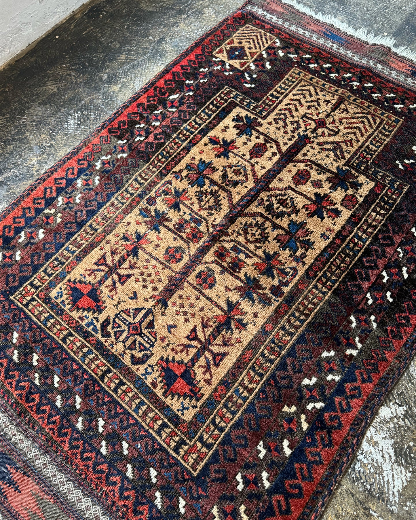 Antique Baluch Prayer Rug